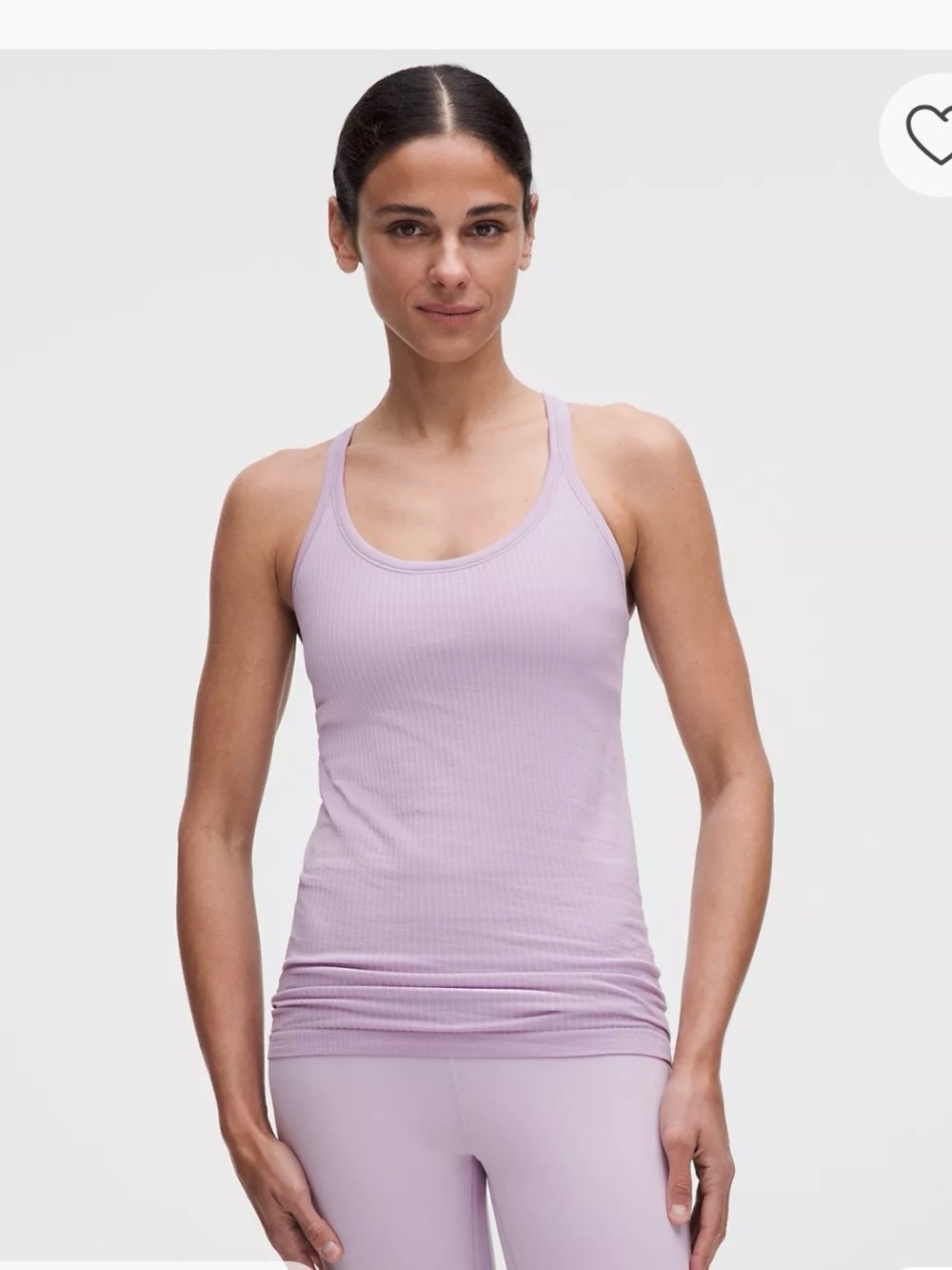 Lululemon - Ebb to Street Pink/Peach  Racerback Tank Top